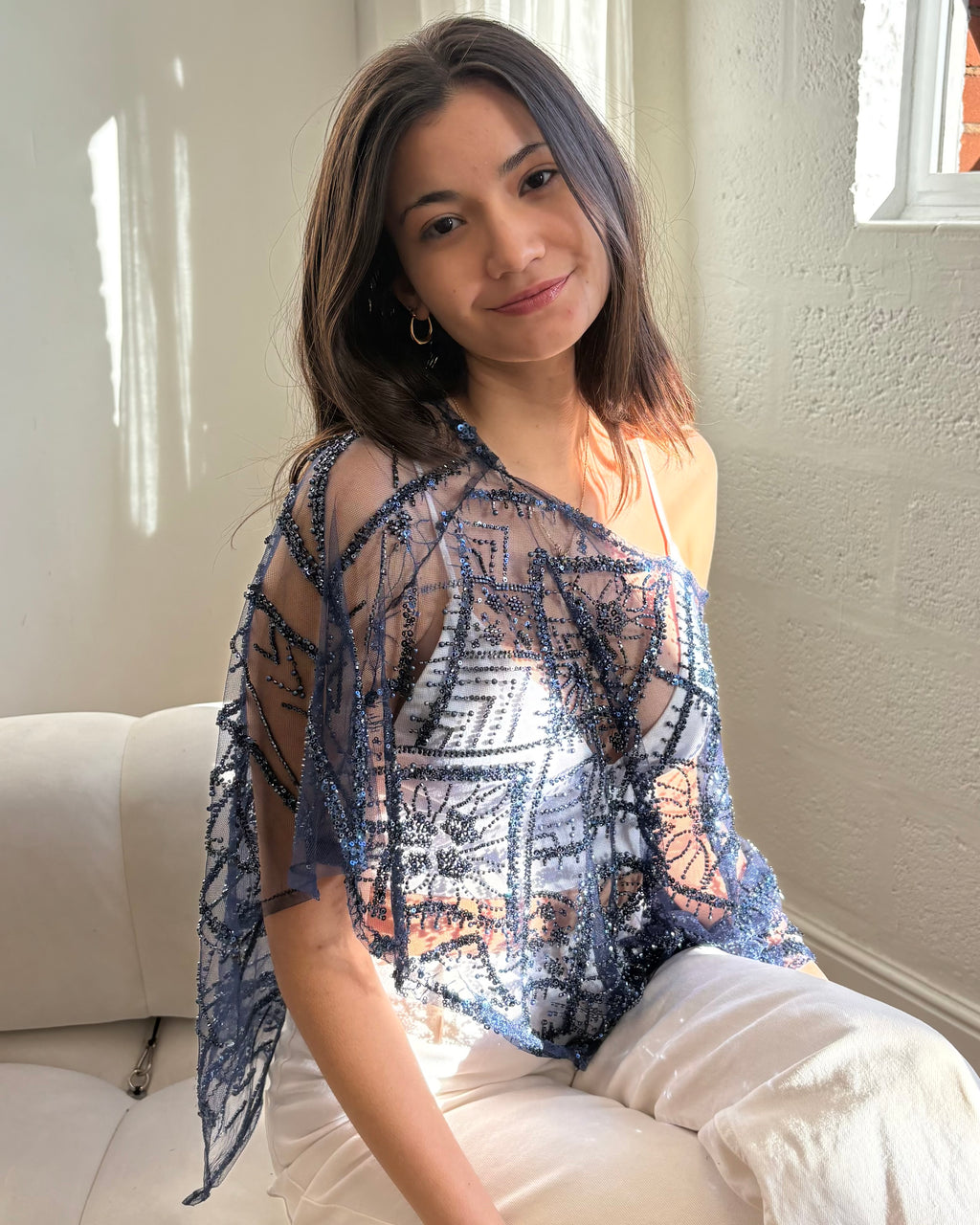 Ophelia Shawl - Blue