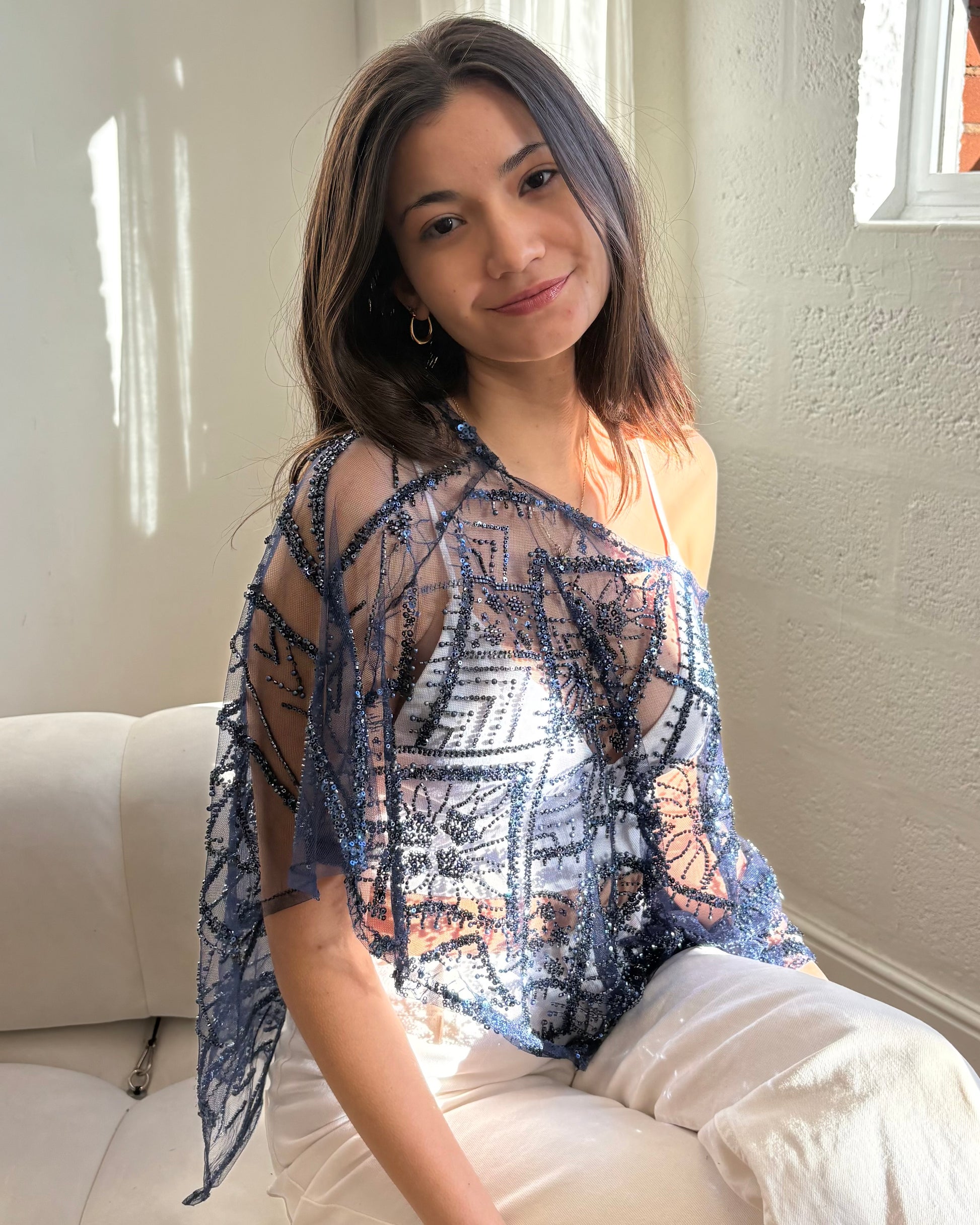 Ophelia Shawl - Blue