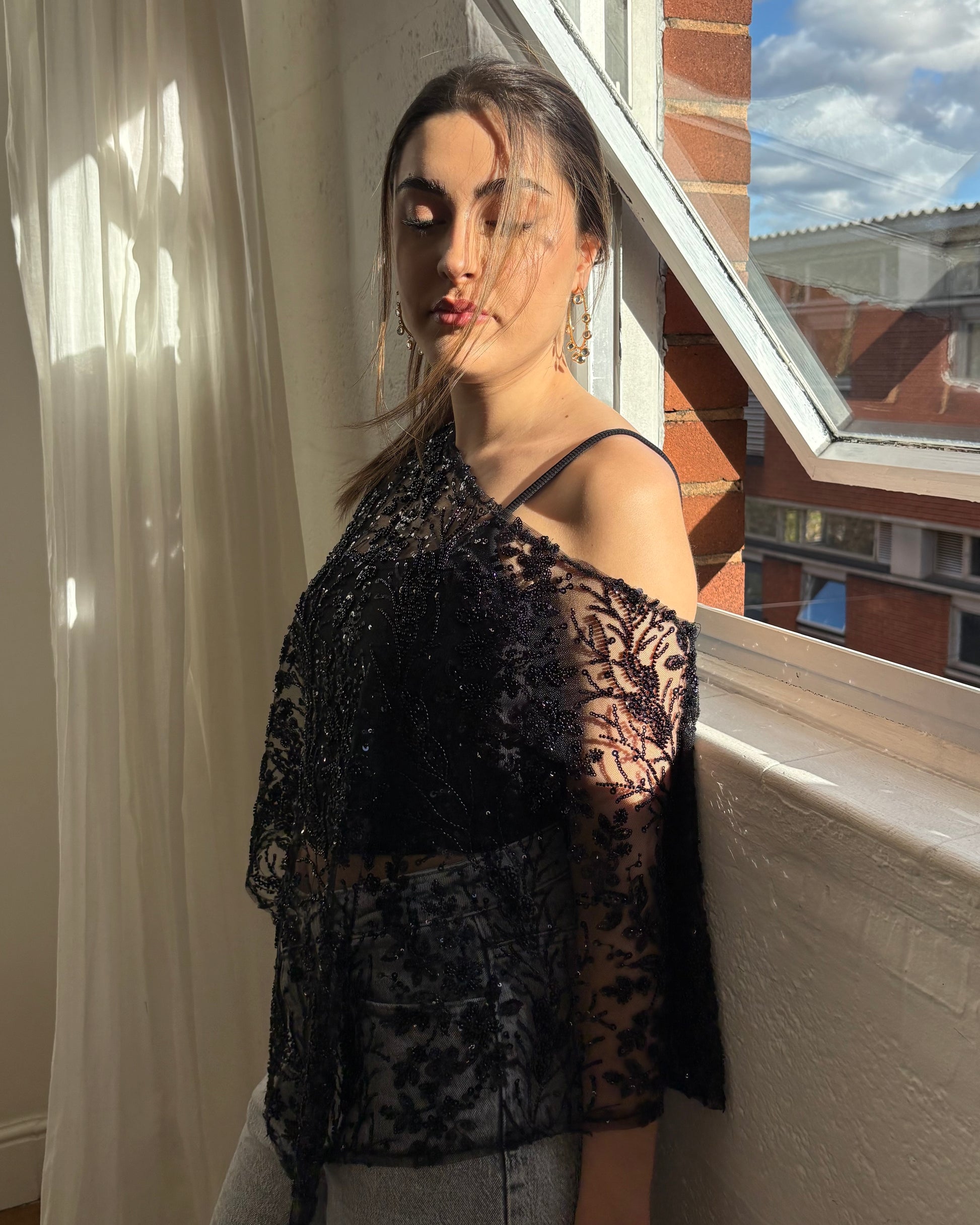 Ophelia Shawl - Black