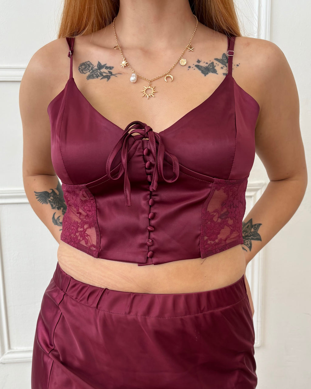 Ava Top - Burgundy