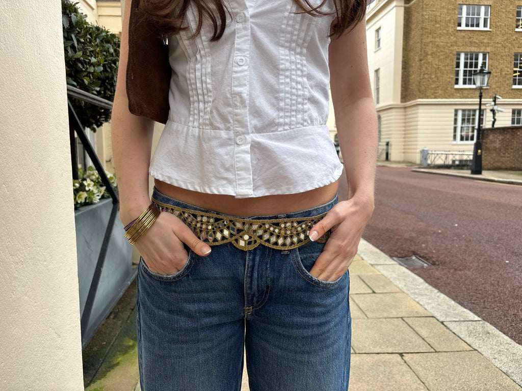 Dahlia Belt - Gold